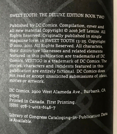 Collection Érik Canuel - Sweet Tooth - Book 2 - The Deluxe Edition