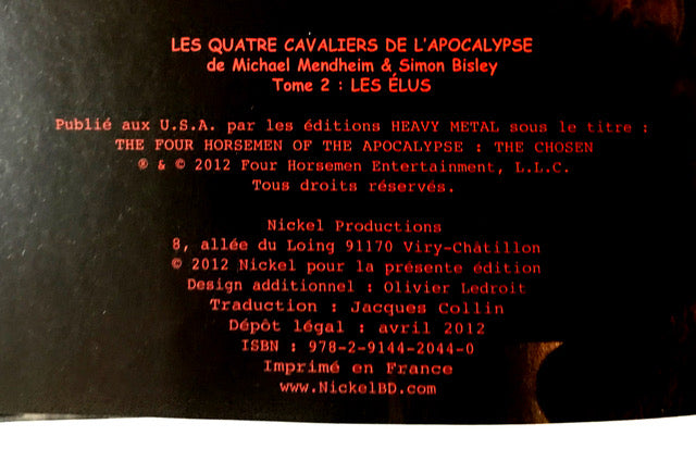 Collection Érik Canuel - Les Quatre cavaliers de l'Apocalypse t.2 - Les Élus