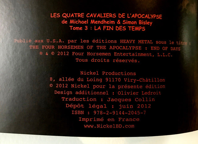 Collection Érik Canuel - Les Quatre cavaliers de l'Apocalypse t.3 - La fin des temps